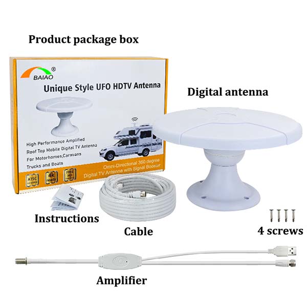 High Performance Marine RV Caravan Camping Outdoor TV Antenna